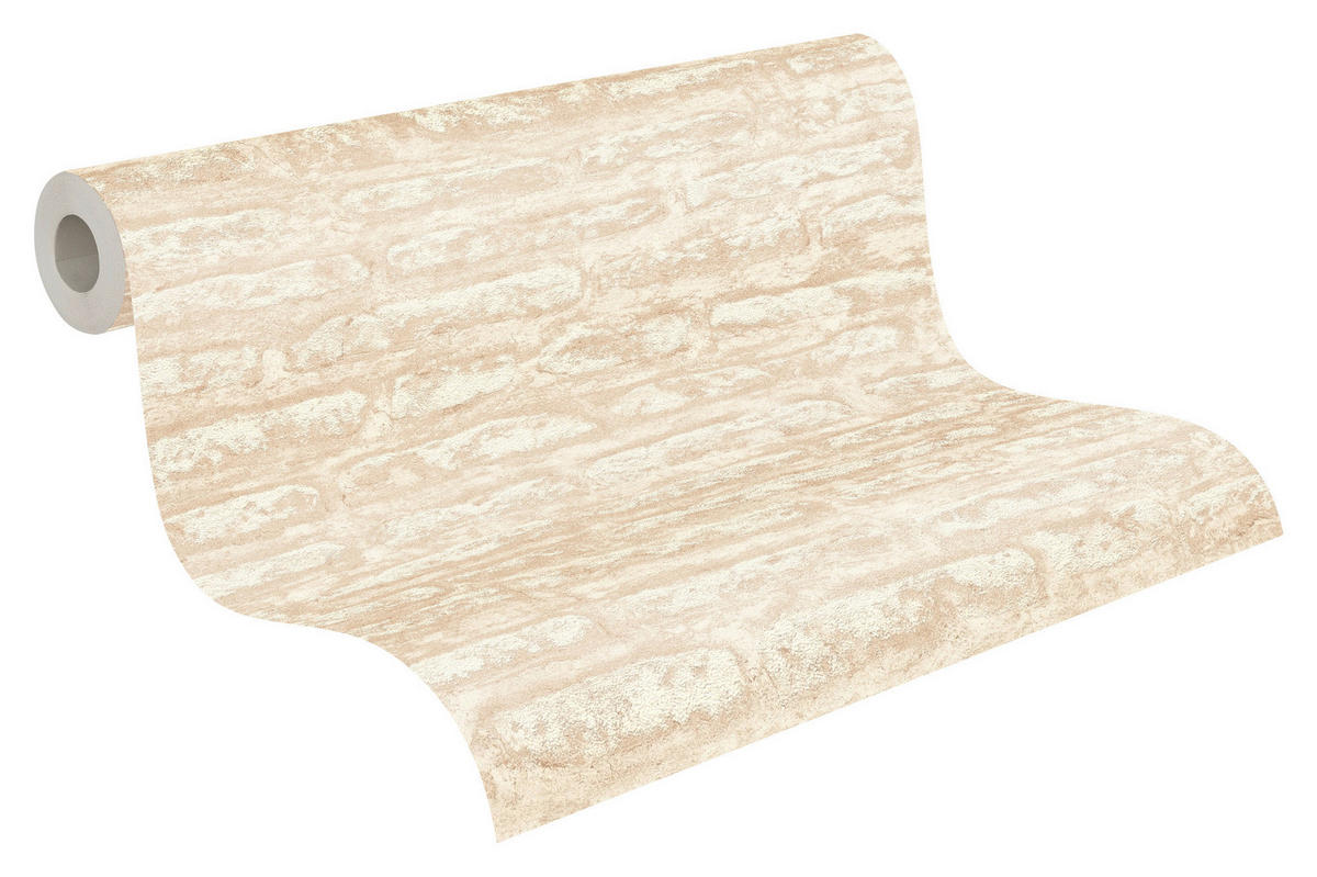 A.S.Creation Vliestapete Attractive 2 Steine beige B/L: ca. 53x1005 cm Attractive 2 - beige (53,00/1005,00cm) - A.S.Creation