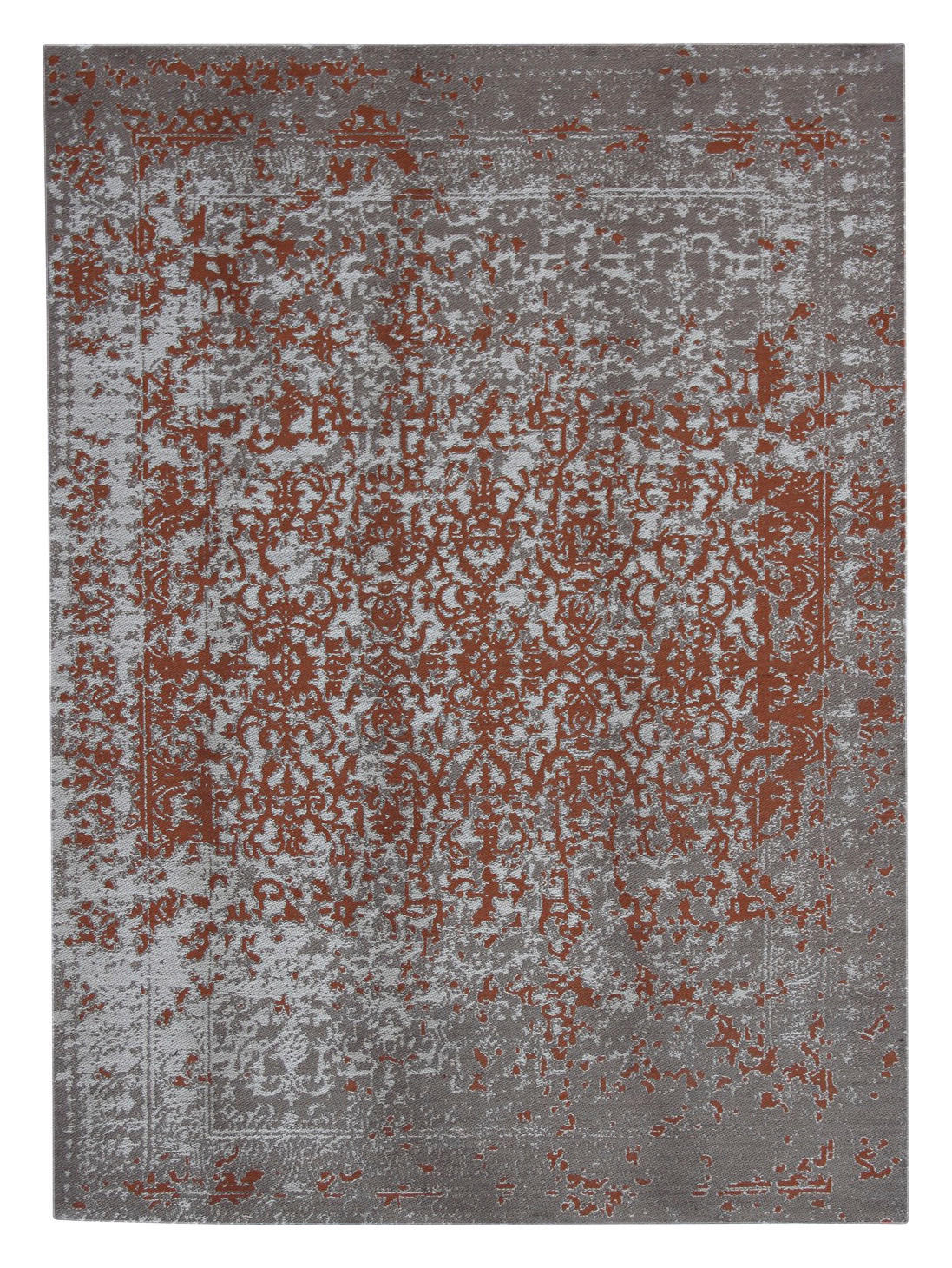 Kayoom Flachgewebeteppich Sunny 310 beige B/L: ca. 80x150 cm Sunny 310 - beige/rostrot (80,00/150,00cm) - Kayoom