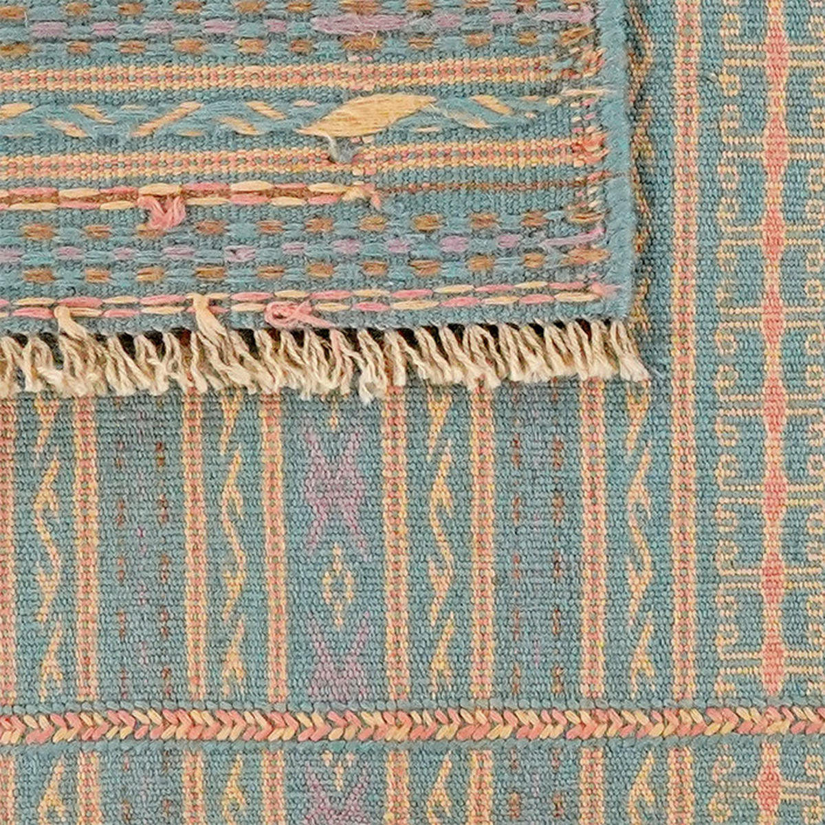 PersaTepp Teppich Kelim Kordi blau B/L: ca. 81x128 cm Kelim Kordi - blau (81,00/128,00cm) - PersaTepp