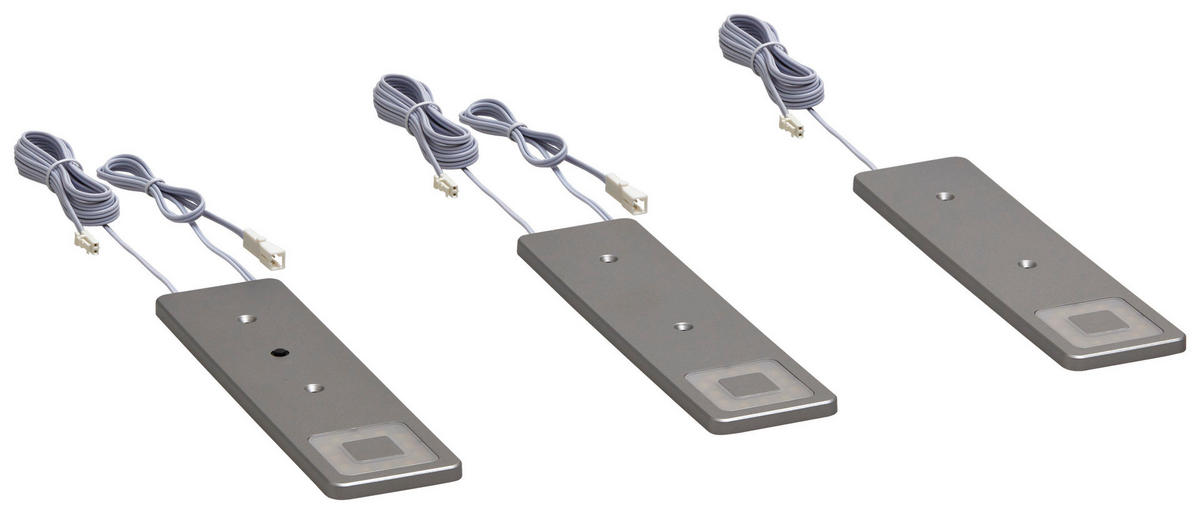 HÖLSCHER LED-Leuchten Cabinet Alu Metall B/H/T: ca. 18,5x0,7x5 cm Cabinet - weiß/Alu (18,50/0,70/5,00cm) - Hölscher