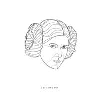 Komar Poster Star Wars Classic Force Faces Leia Star Wars - Classic B/L: ca. 30x40 cm Star Wars Classic Force Faces Leia - (30,00/40,00cm) - Komar
