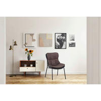 Stuhl Brady 200 braun Kunstleder B/H/T: ca. 54x84x64 cm Brady 200 - braun/schwarz (54,00/84,00/64,00cm) - 360 Living