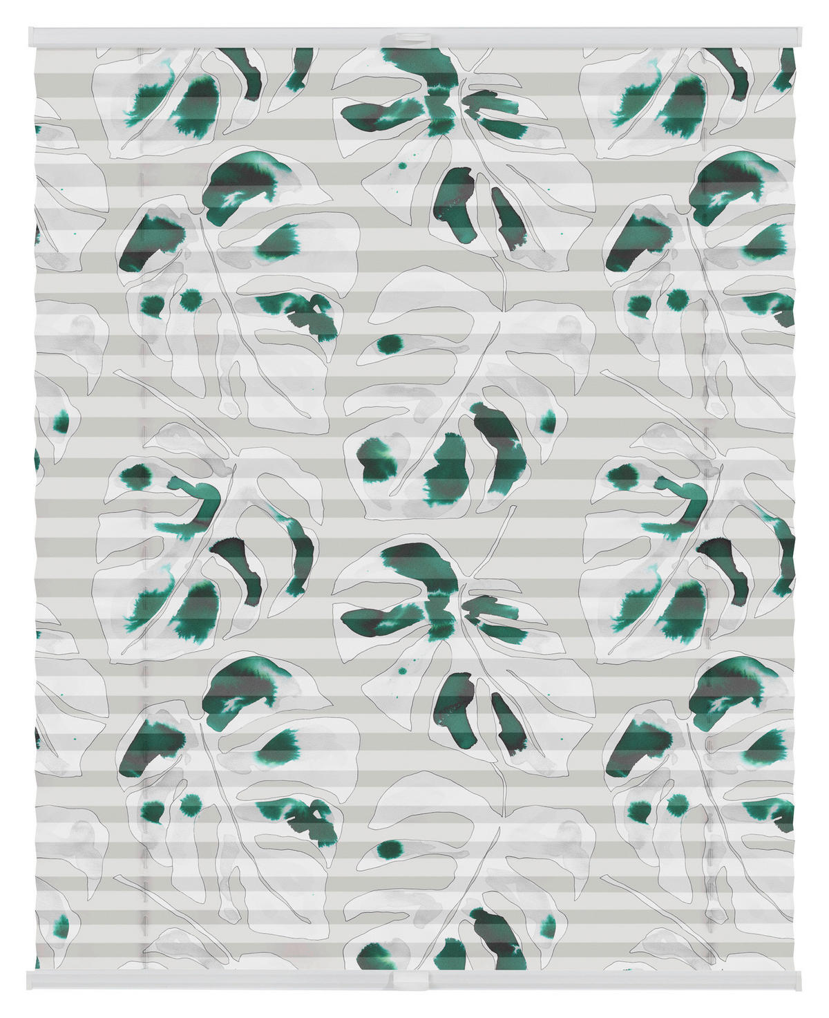 Spannplissee Monstera grün B/L: ca. 80x130 cm Monstera - grün (80,00/130,00cm) - LICHTBLICK