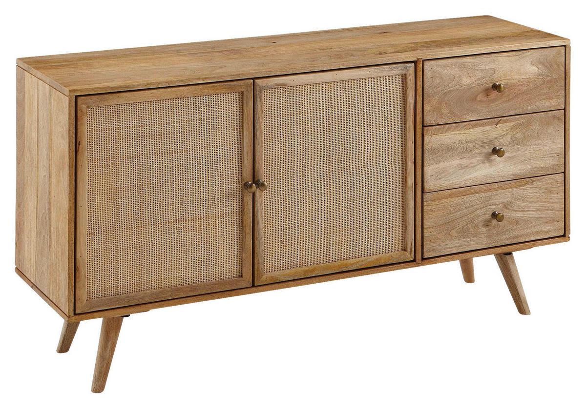 Sideboard natur B/H/T: ca. 140x75x40 cm Sideboard - natur (140,00/75,00/40,00cm) - Wohnling