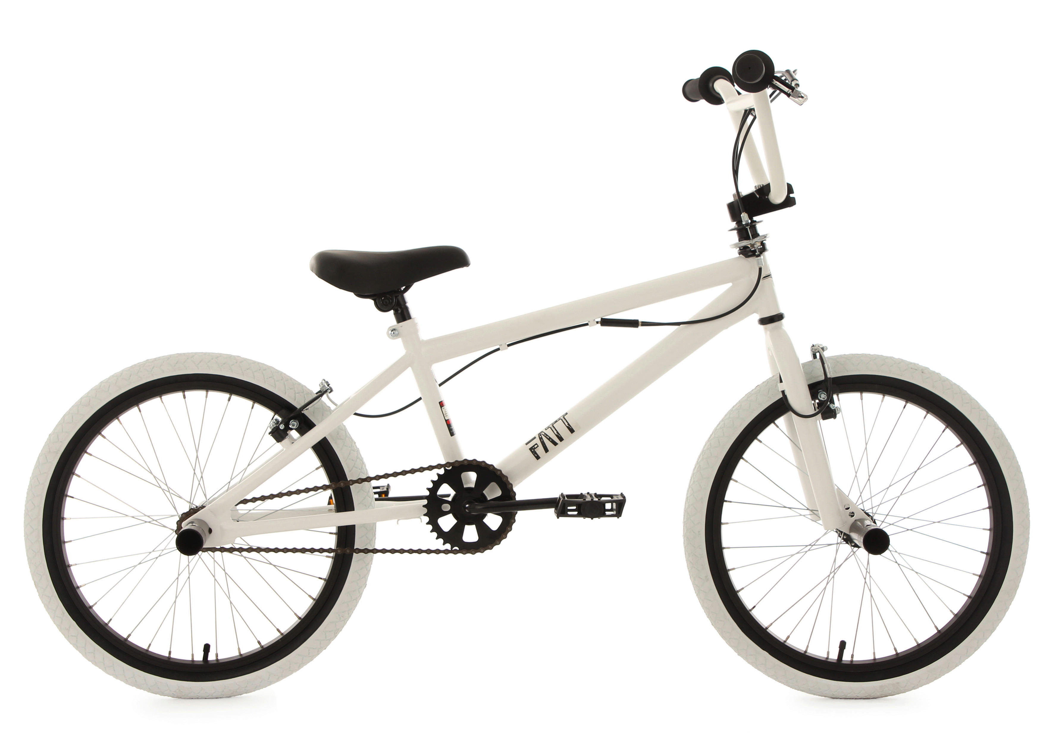 KS Cycling BMX Fatt 602B 20 Zoll Rahmenhöhe 28 cm 1 Gänge weiß weiß ca. 20 Zoll Fatt - weiß - KS Cycling