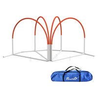 PawHut Hunde-Agility-Set weiß Kunststoff B/H/L: ca. 69x99x89 cm Hunde-Agility-Set - orange/weiß (89,00/69,00/99,00cm) - PawHut