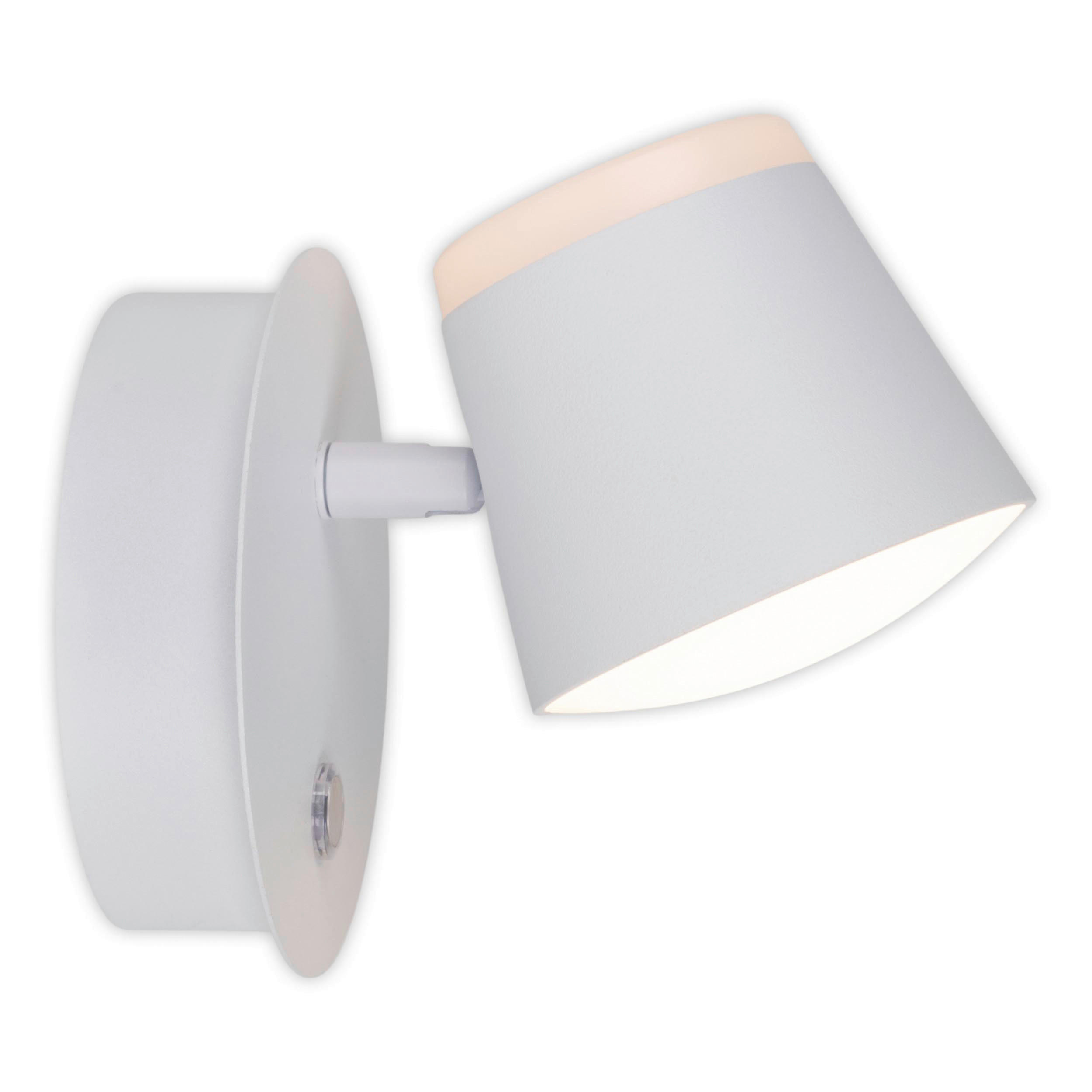 Näve Leuchten LED-Wandleuchte weiß Metall Kunststoff B/H/T: ca. 12x12x14,5 cm TONDO - weiß (12,00/12,00/14,50cm) - Näve Leuchten