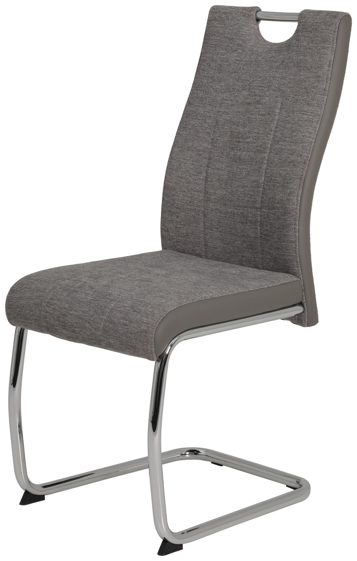 Schwingstuhl Alina 2er Set grau Chrom Alina 2er Set - Chrom/grau - Hela