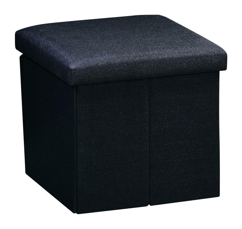 Kesper Sitzhocker schwarz B/H/L: ca. 38x38x38 cm Sitzhocker - schwarz (38,00/38,00/38,00cm) - Kesper