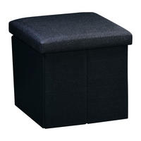 Kesper Sitzhocker schwarz B/H/L: ca. 38x38x38 cm Sitzhocker - schwarz (38,00/38,00/38,00cm) - Kesper