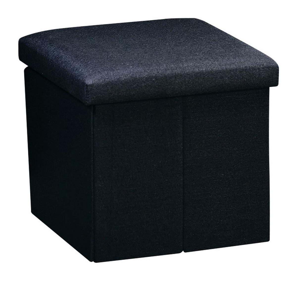 Kesper Sitzhocker schwarz B/H/L: ca. 38x38x38 cm Sitzhocker - schwarz (38,00/38,00/38,00cm) - Kesper