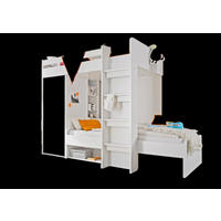 Hochbett Maxi weiß Beton Optik Liegefläche B/L: ca. 90x200 cm Maxi - Beton/weiß (269,00/180,00/115,00cm)