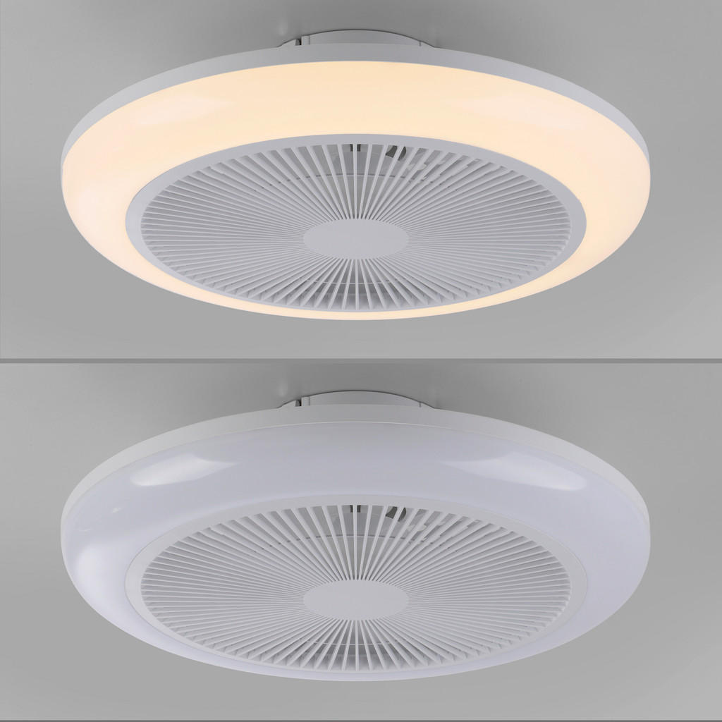 Thumbnail - LED-Deckenventilator B/H/L: ca. 46x14x46 cm max. 22 W