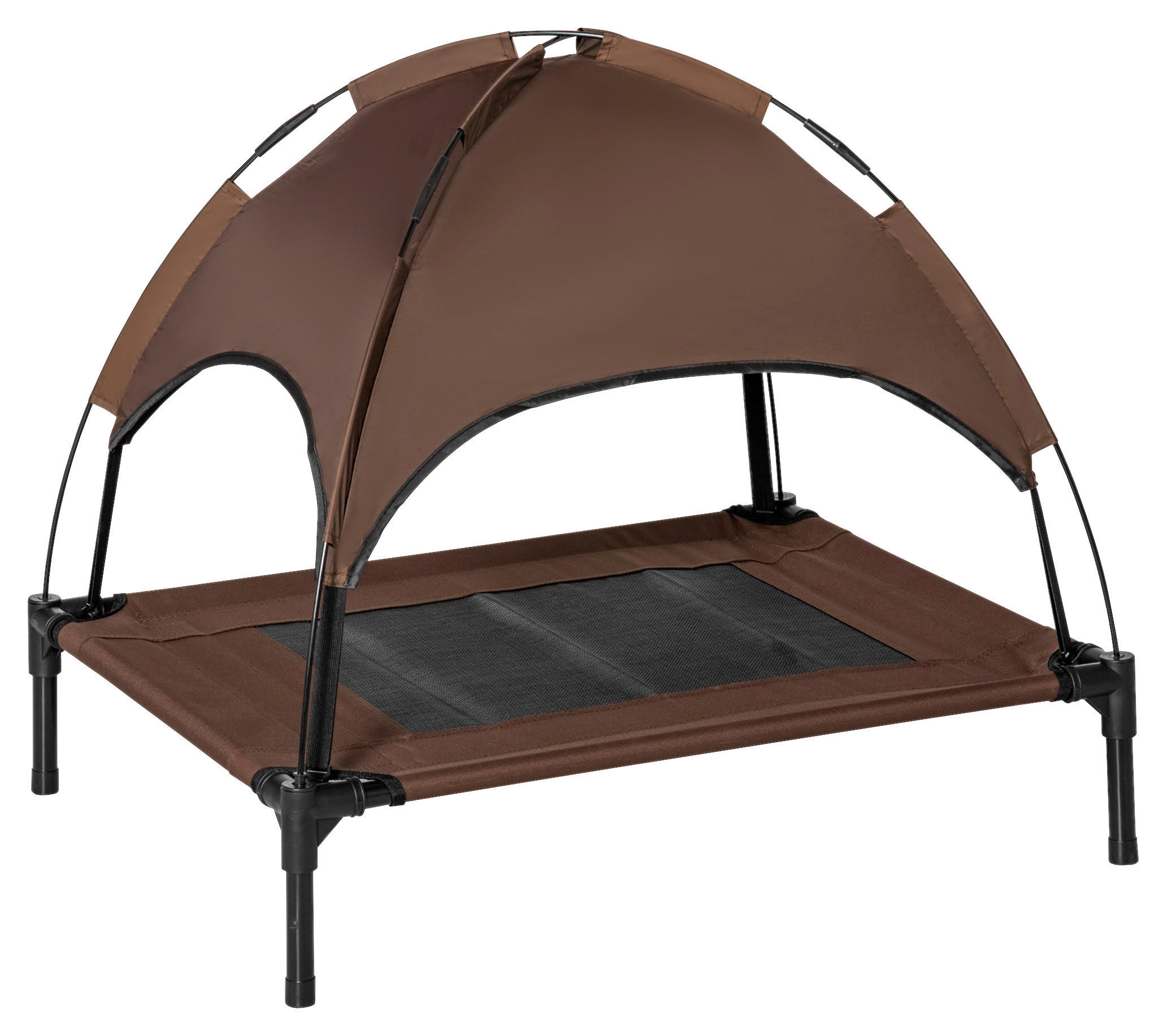PawHut Hunde-Zubehör schwarz Polypropylen B/H/L: ca. 61x76x73 cm Hundebett - schwarz (73,00/61,00/76,00cm) - PawHut