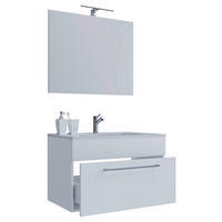 Waschplatz 3tlg-Badinos weiß B/H/T: ca. 80x50x46 cm 3tlg-Badinos - weiß (80,00/50,00/46,00cm) - VCM Möbel
