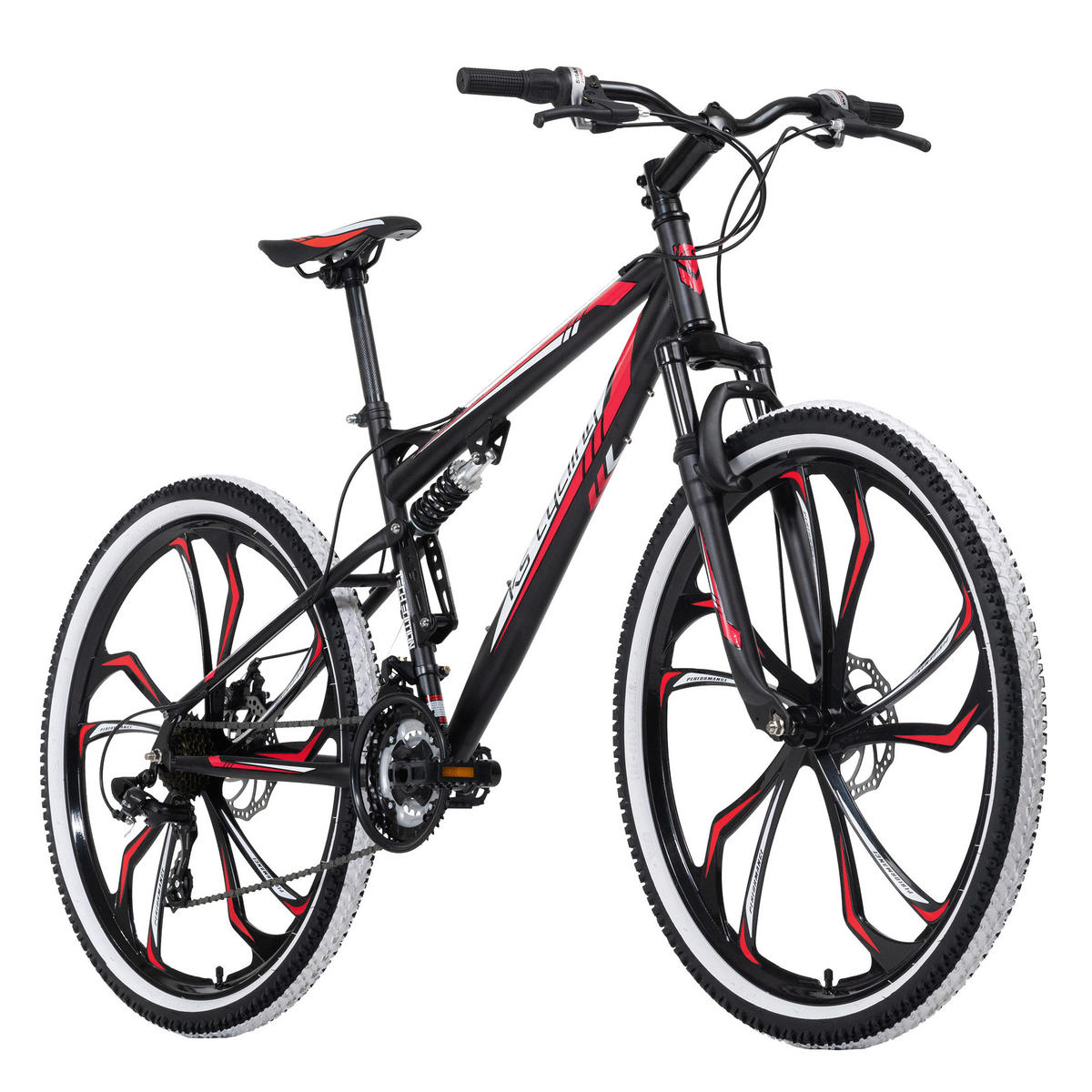 KS-Cycling Mountain-Bike Scrawler KS602M 27,5 Zoll Rahmenhöhe 51 cm 21 Gänge schwarz schwarz ca. 27,5 Zoll Scrawler - rot/schwarz - KS-Cycling