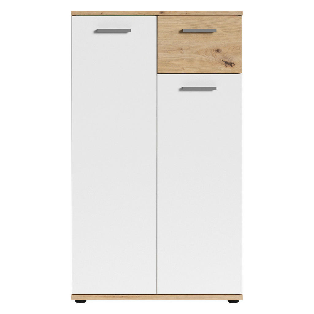 Thumbnail - Schuhkommode JAKOB Eiche Nachbildung weiß B/H/T: ca. 60x102x30 cm