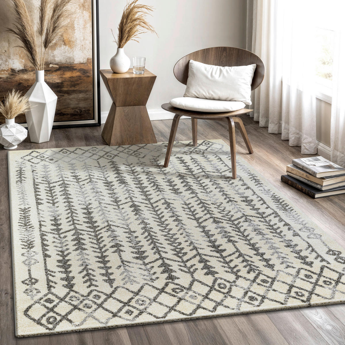 Sanat Teppich creme B/L: ca. 290x200 cm Teppich_Boho_8204_200x290 - creme (290,00/200,00cm) - Sanat