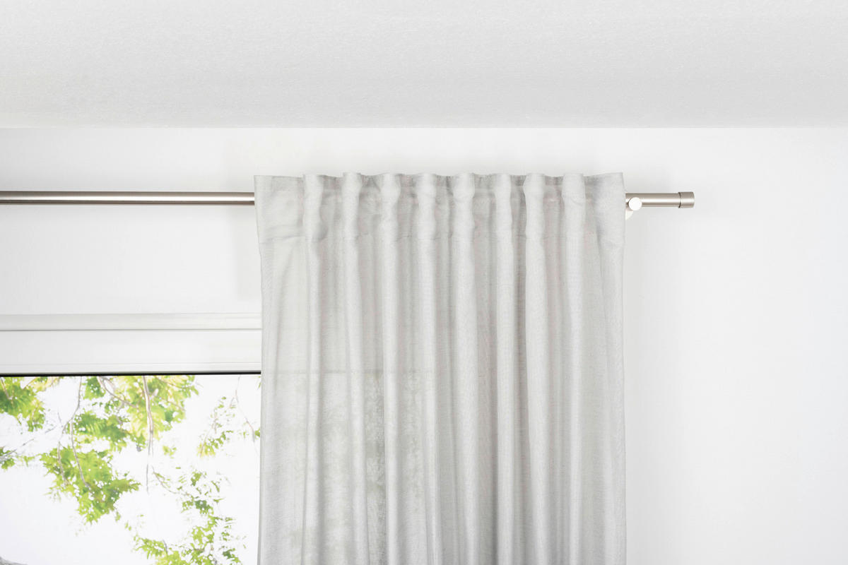 Kombivorhang 2er Pack Breeze grau B/L: ca. 135x300 cm Breeze - grau (135,00/300,00cm)