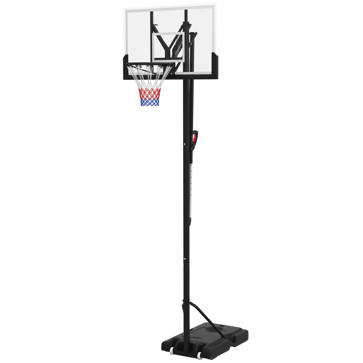 SPORTNOW Basketballkorb mit Ständer schwarz Kunststoff B/H/L: ca. 60x365x90 cm Basketballkorb mit Ständer - schwarz (90,00/60,00/365,00cm) - SPORTNOW