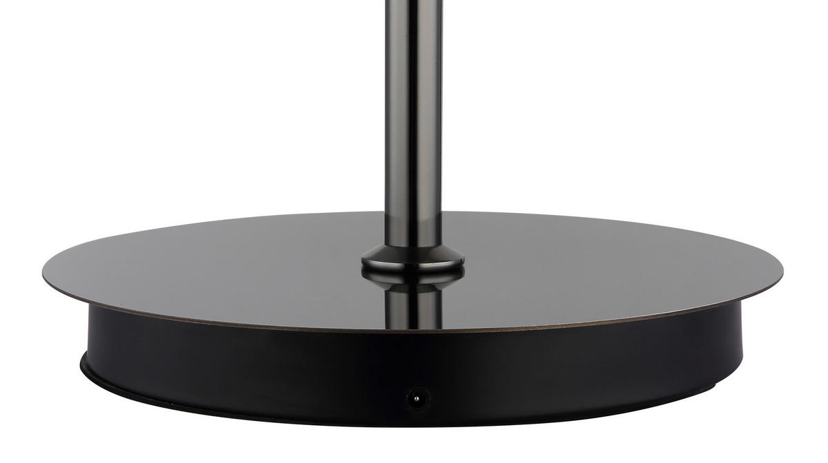 GLOBO Stehleuchte Chrom schwarz Metall Glas B/H/L: ca. 44x37x44 cm Stehleuchte-Avila - schwarz/Chrom (44,00/44,00/37,00cm) - GLOBO