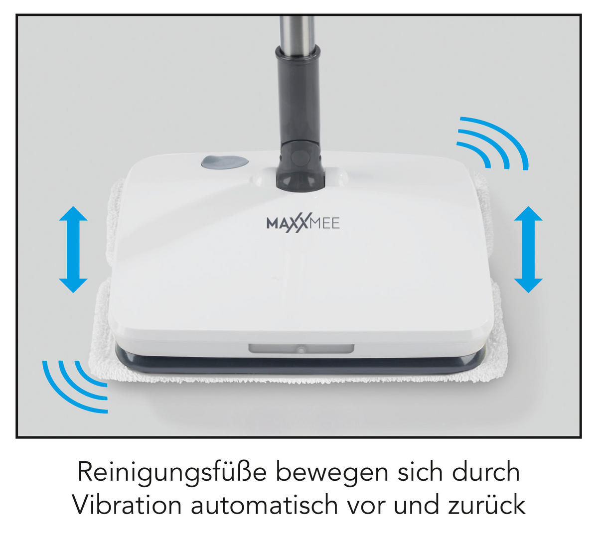 MAXXMEE Akku-Wischmopp weiß B/H/T: ca. 27,5x115x30,5 cm Akku-Vibrationsmopp_35W - weiß (27,50/115,00/30,50cm) - MAXXMEE