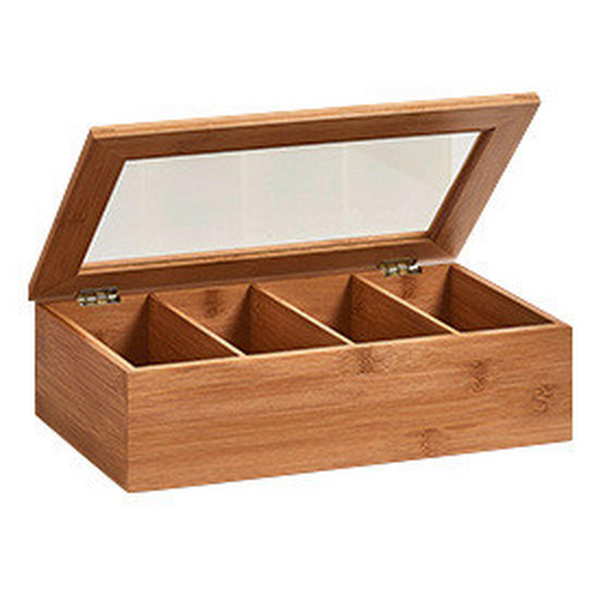 Zeller Teebeutelbox natur Bambus B/H/L: ca. 20x9x33 cm Teebeutelbox - natur (33,00/20,00/9,00cm) - Zeller