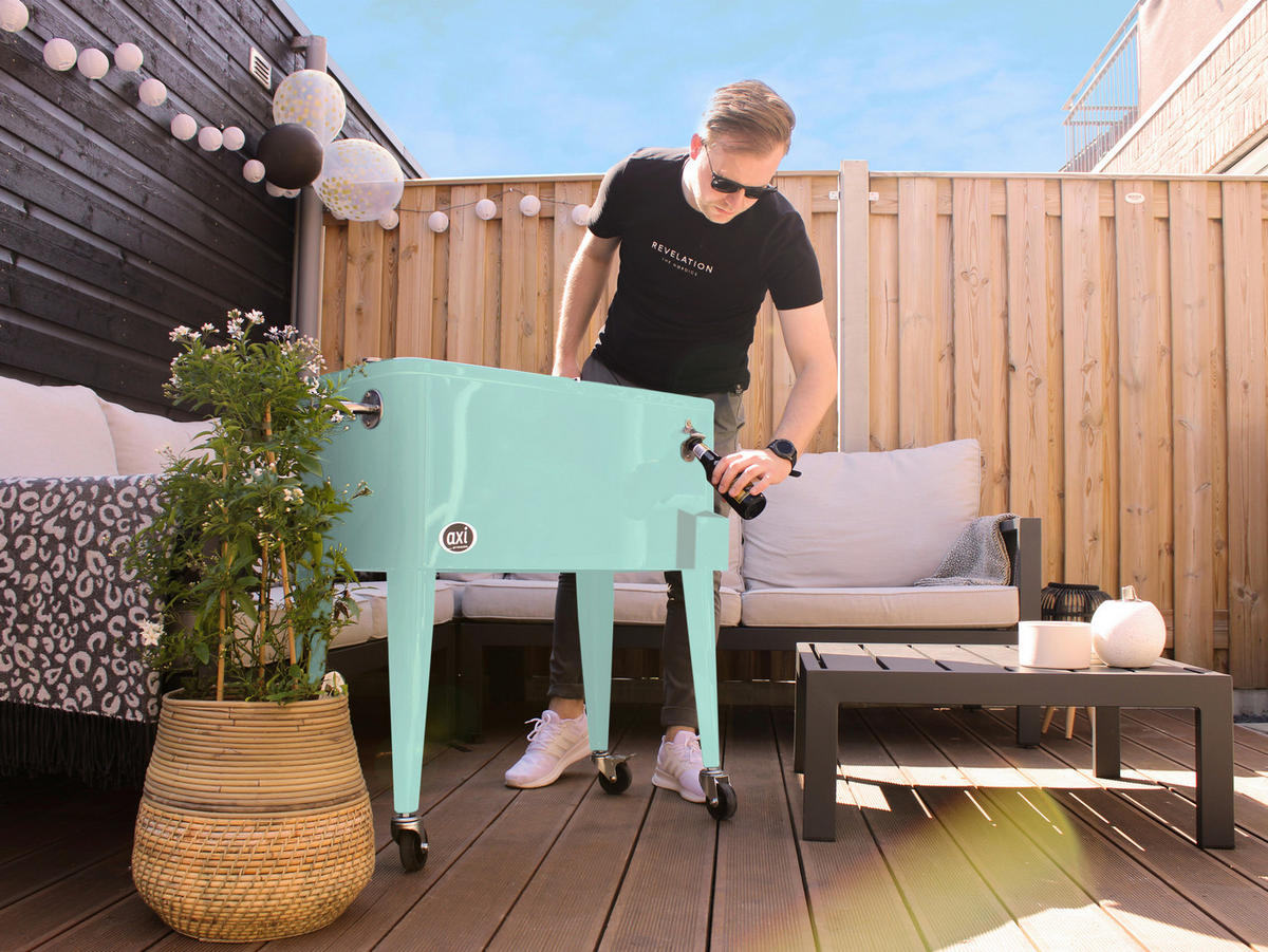 AXI Kühlwagen Retro mint Metall B/H/T: ca. 43x89x92 cm Retro - mint (43,00/89,00/92,00cm) - AXI