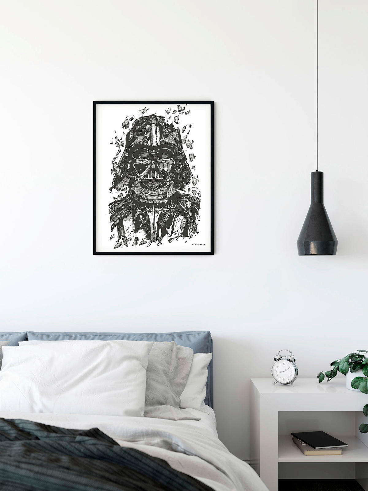 Komar Poster Star Wars Darth Vader Drawing Star Wars B/L: ca. 40x50 cm Star Wars Darth Vader Drawing - (40,00/50,00cm) - Komar