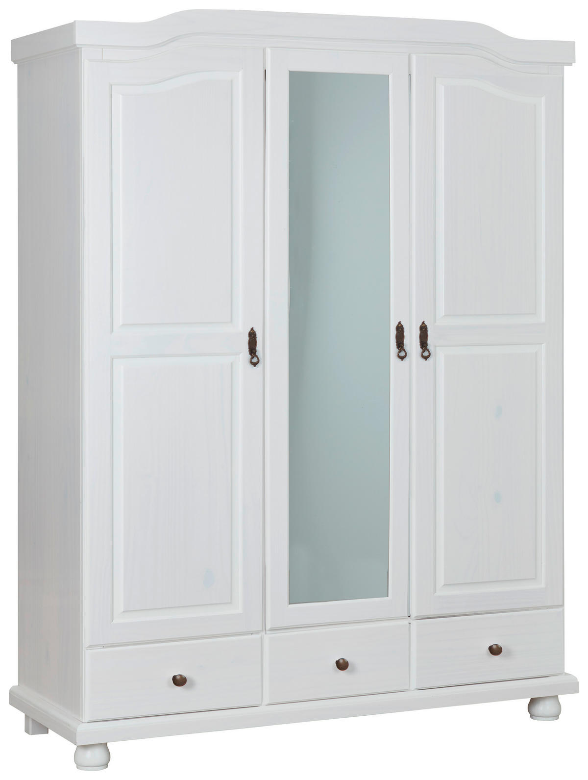 Kleiderschrank Kappl weiß B/H/T: ca. 150x198x56 cm Kappl - weiß (150,00/198,00/56,00cm) - Inter Link