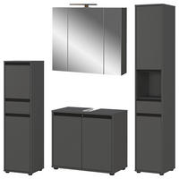 Badezimmer-Set 9930-547 Graphit B/H/T: ca. 172x190x34 cm 9930-547 - Graphit (172,00/190,00/34,00cm) - Germania