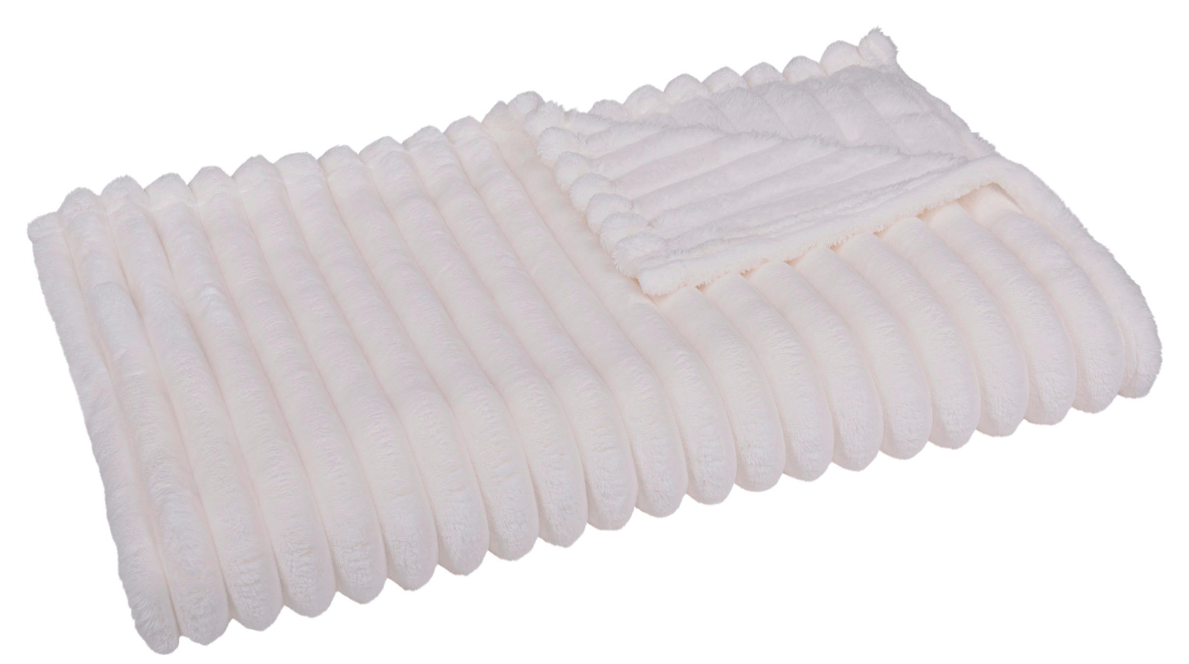 Wohndecke Luxus Flanell Luxus - offwhite (140,00/200,00cm) - POCOline