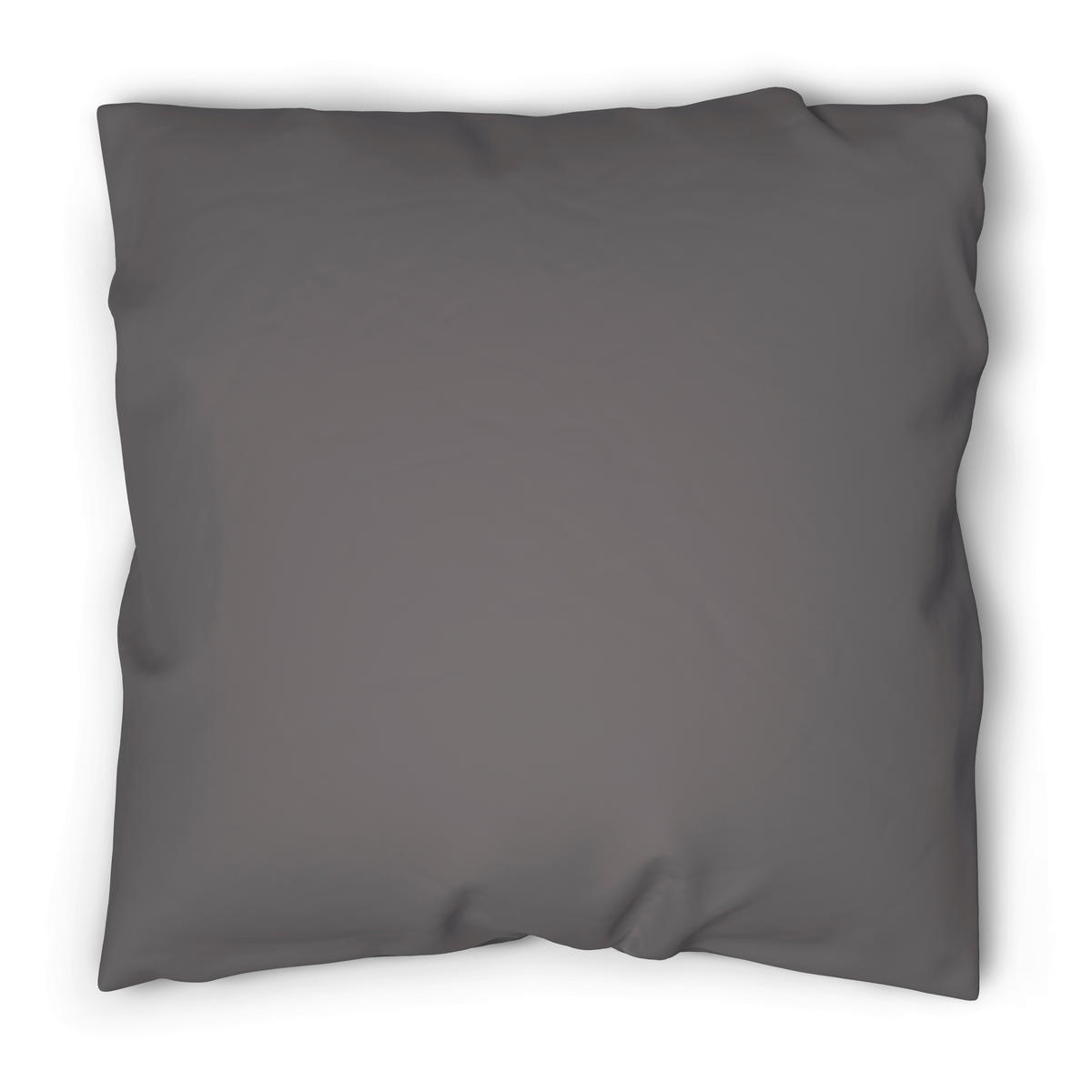 Baumwoll Bettwäsche Renforce Bettwäsche_Renforce Uni 200x200cm - anthrazit (200,00/200,00cm) - beau rêve