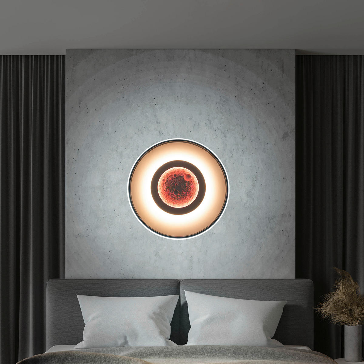 Näve Leuchten Deckenleuchte weiß Metall Kunststoff B/H/T: ca. 50x6x50 cm null 3 Brennstellen Livana - weiß (50,00/6,00/50,00cm) - Näve Leuchten