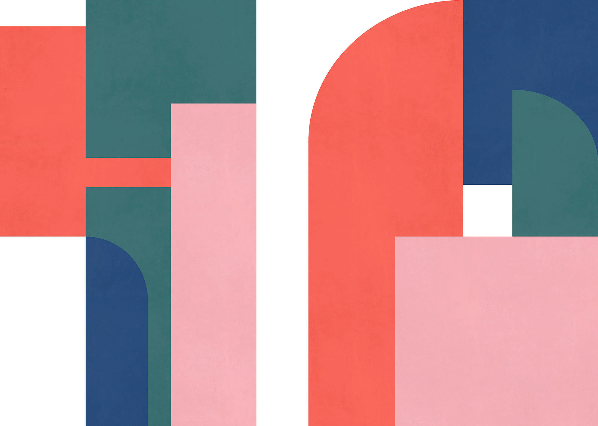 Komar Fototapete Geometric Colours B/L: ca. 350x250 cm Geometric Colours - (350,00/250,00cm) - Komar