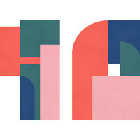 Komar Fototapete Geometric Colours B/L: ca. 350x250 cm Geometric Colours - (350,00/250,00cm) - Komar