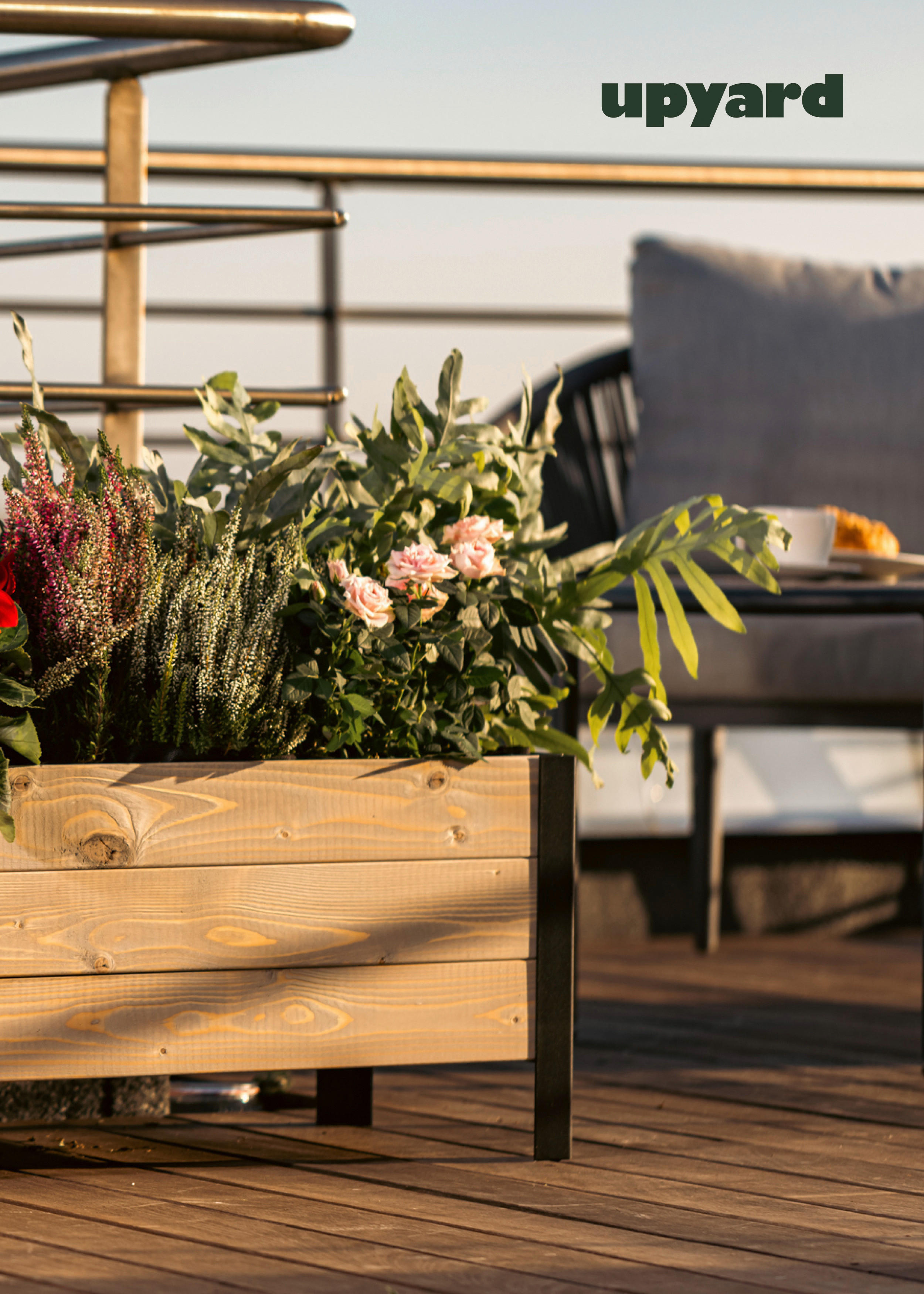 Thumbnail - UPYARD Hochbeet MODERN grau Holz B/H/L: ca. 36x32x58 cm