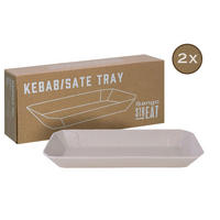CreaTable Servierset Streat Tray Kebab/Satay creme Steinzeug Streat Tray Kebab/Satay - creme - CreaTable