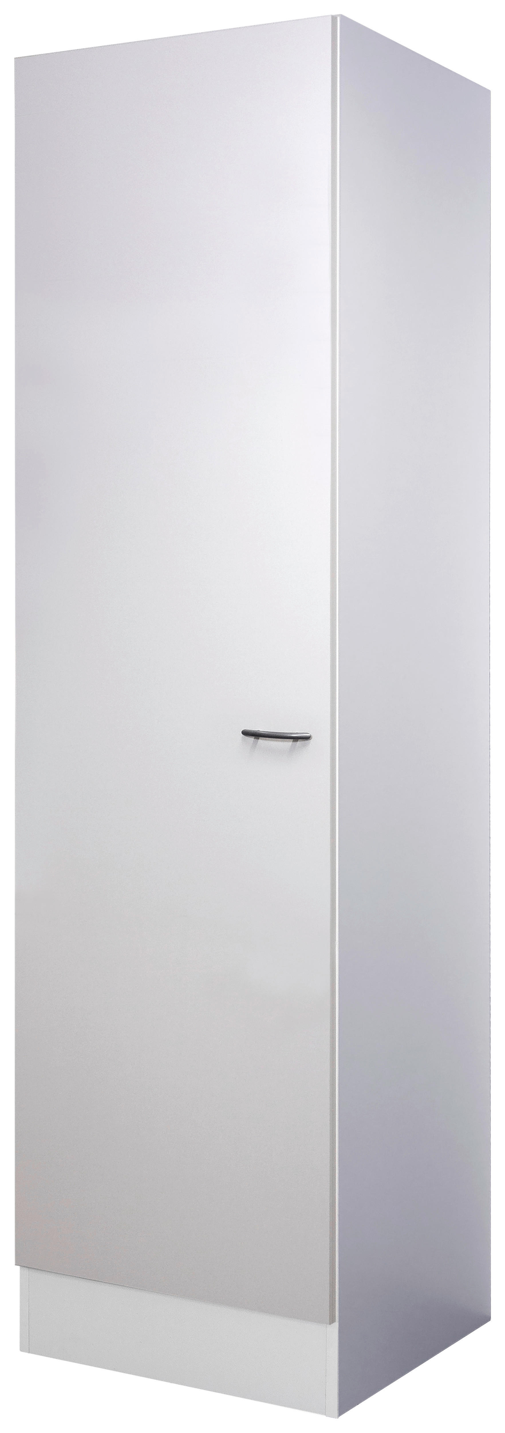 Seitenschrank Wito weiß B/H/T: ca. 50x200x57 cm Wito - weiß/Edelstahl (50,00/200,00/57,00cm) - Flex-Well