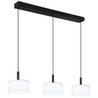 GLOBO Pendelleuchte TRENTON - Opal/mattschwarz (96,00/20,00/150,00cm) - GLOBO