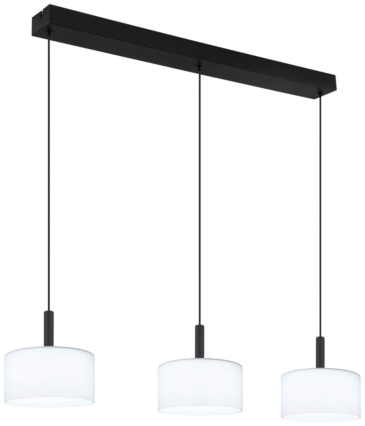 GLOBO Pendelleuchte TRENTON - Opal/mattschwarz (96,00/20,00/150,00cm) - GLOBO