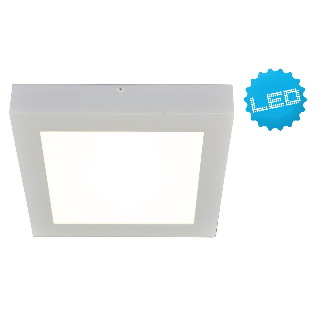 Näve Leuchten LED-Panel 1151626 weiß Kunststoff Metall B/H/T: ca. 16,8x3,9x16,8 cm 1 Brennstellen LED Aufbaupanel - weiß (16,80/3,90/16,80cm) - Näve Leuchten