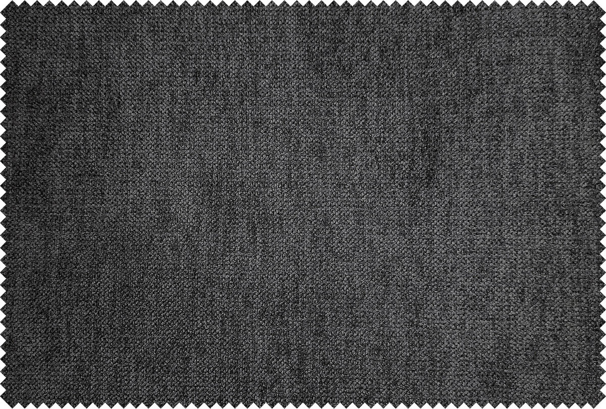 Wohnlandschaft Monica schwarz grau Flachgewebe B/H/T: ca. 348x87x198 cm Monica - schwarz/Chrom (348,00/87,00/198,00cm)