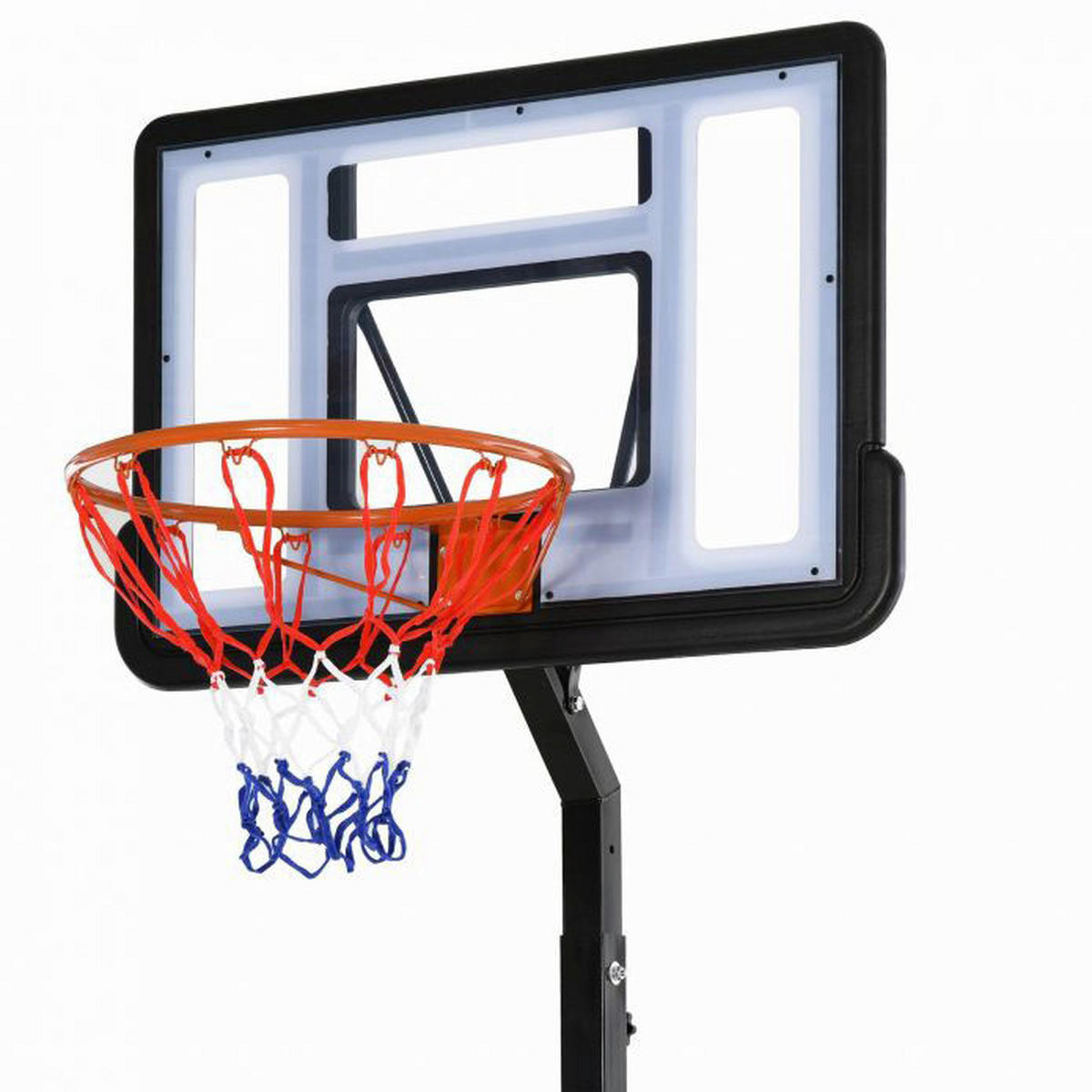 HOMCOM Basketballkorb schwarz H/L: ca. 350x86 cm Basketballkorb - schwarz (86,00cm) - HOMCOM