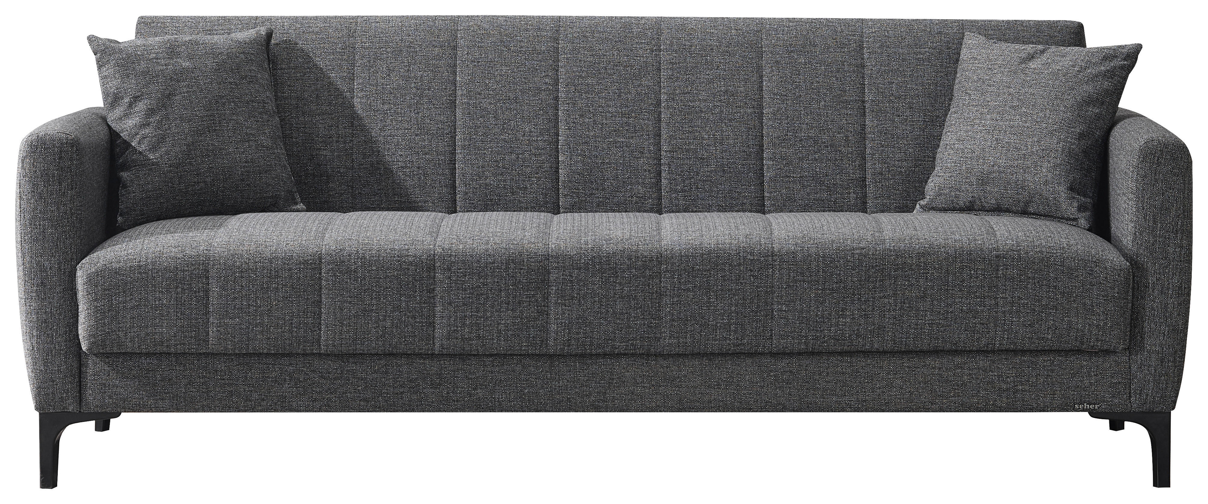 Schlafsofa Rovigo anthrazit schwarz B/H/T: ca. 214x84x83 cm Rovigo - schwarz/anthrazit (214,00/84,00/83,00cm)