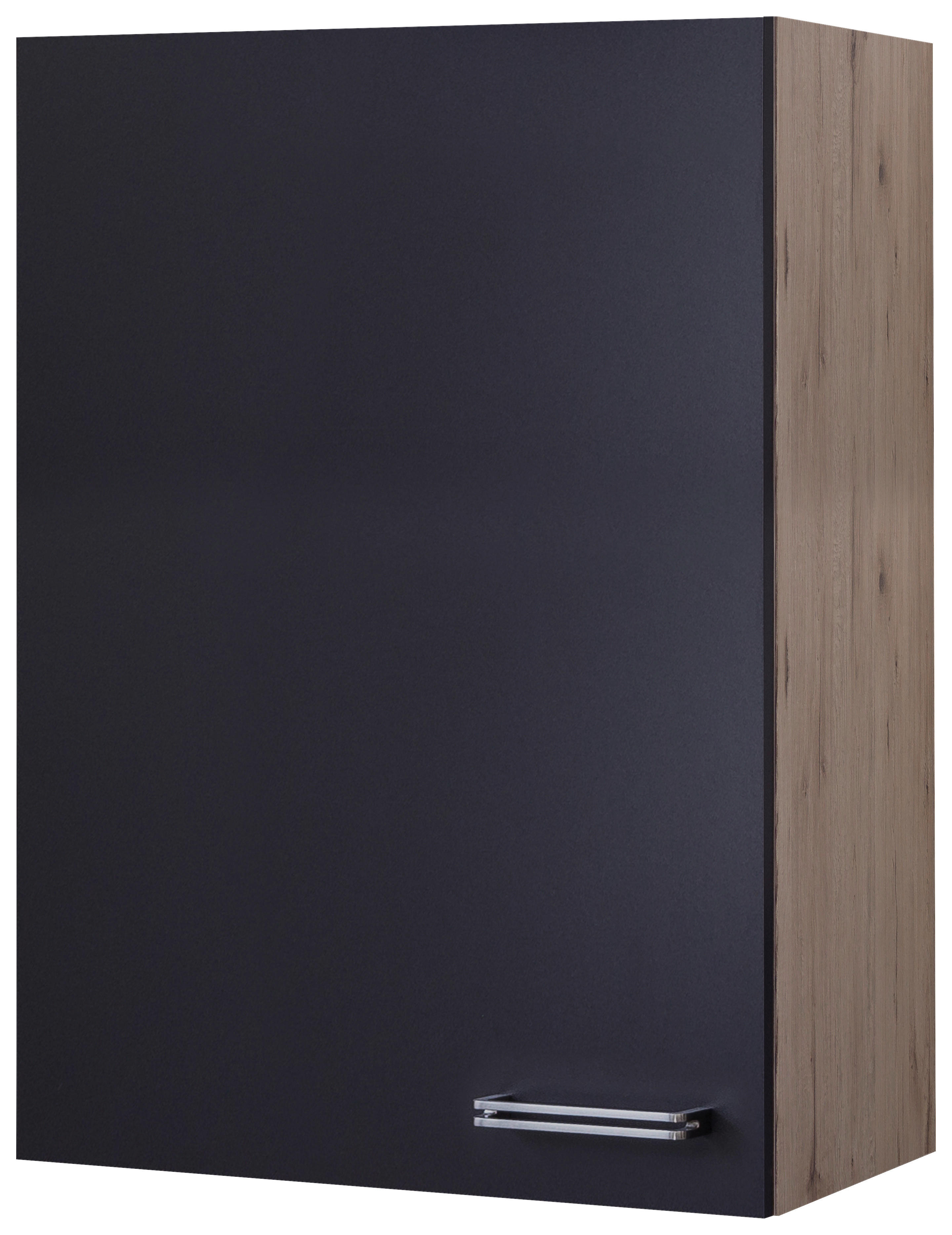 Hängeschrank Elva anthrazit strukturiert B/H/T: ca. 60x89x32 cm Elva - Eiche/anthrazit (60,00/89,00/32,00cm) - Flex-Well