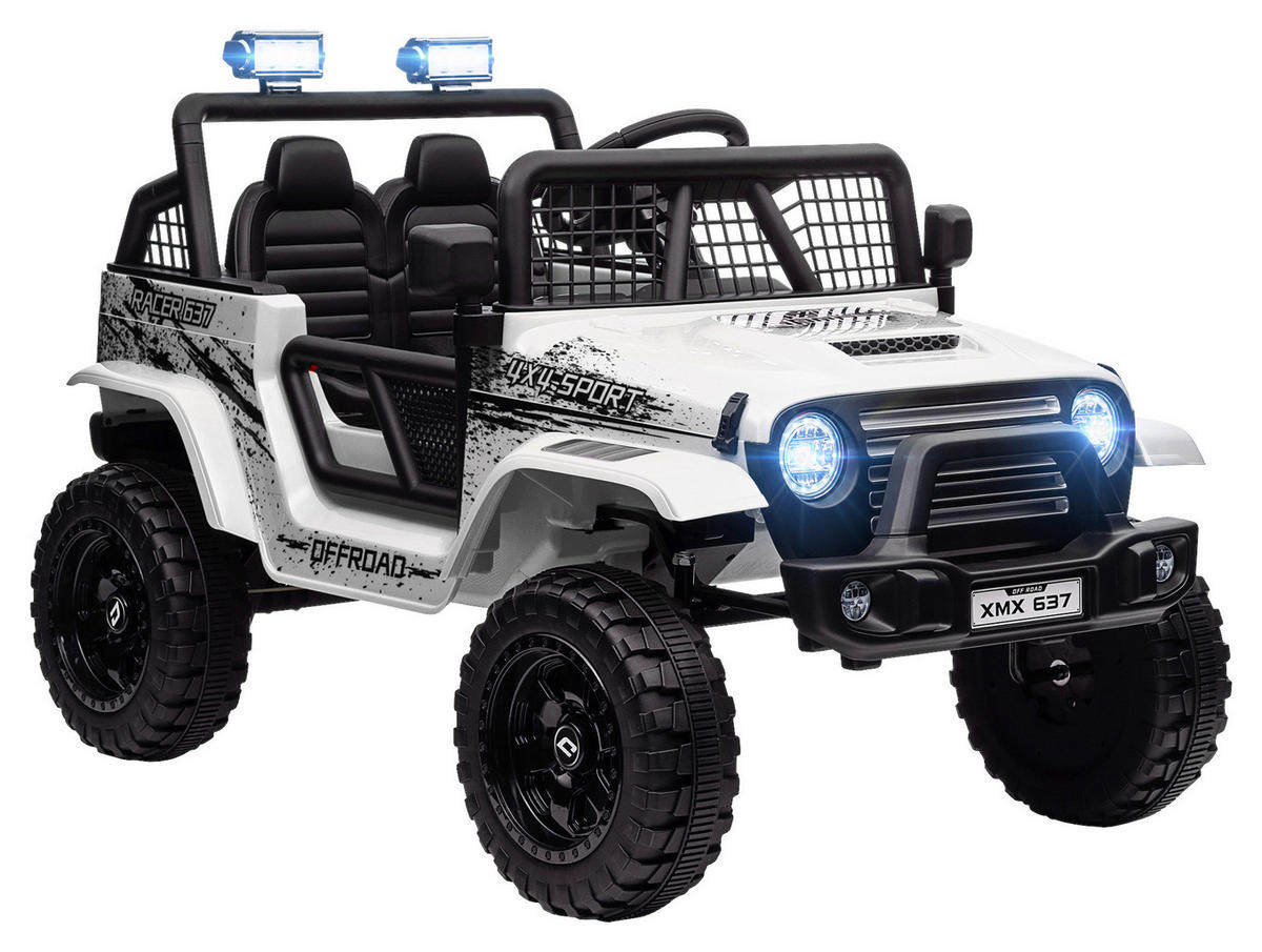 AIYAPLAY Kinder-Elektroauto weiß B/H/L: ca. 67x68,5x109 cm Kinder-Elektroauto - weiß (109,00/67,00/68,50cm) - AIYAPLAY