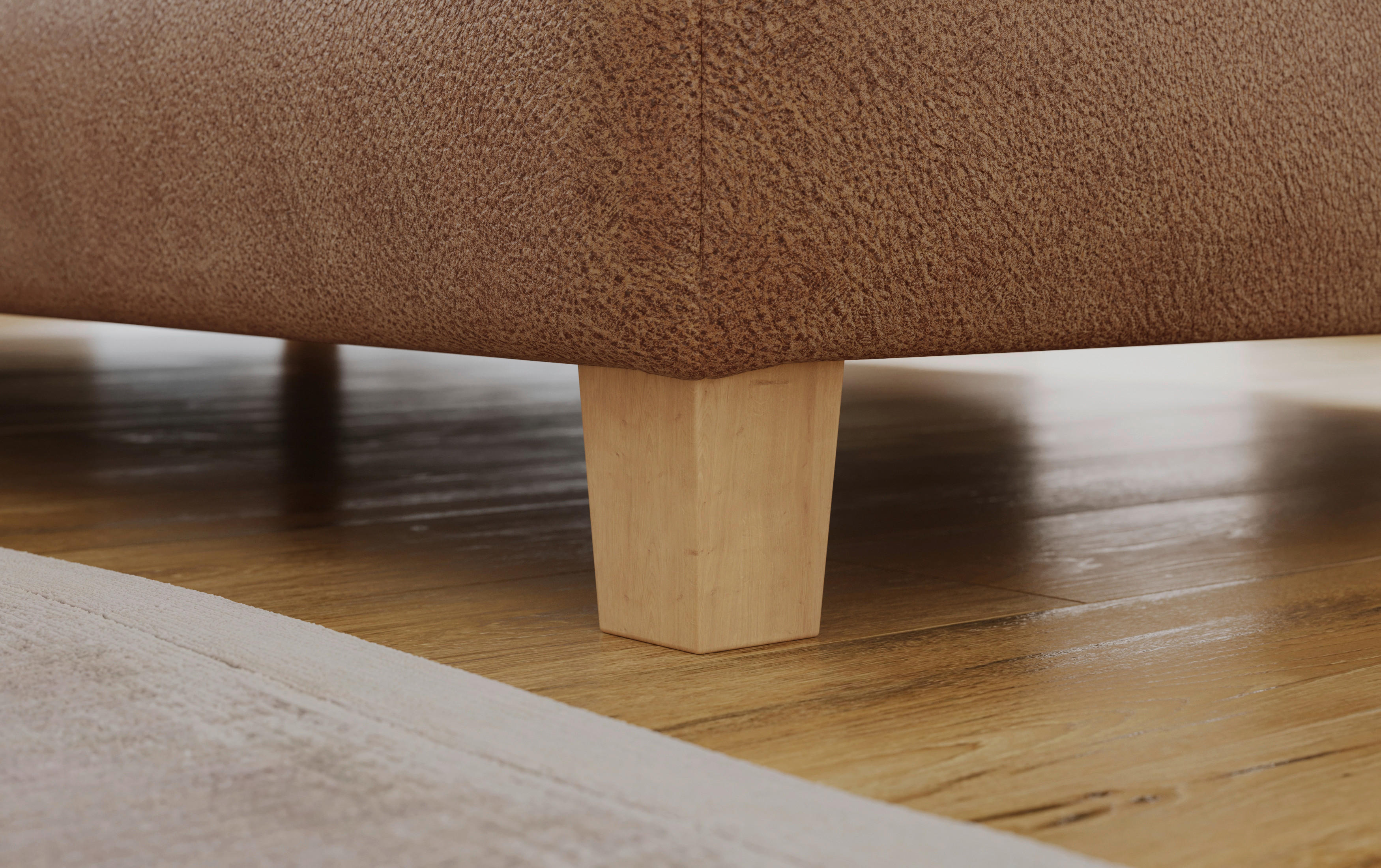 Polsterecke Bonanza Cognac Microfaser B/H/T: ca. 317x96x227 cm Bonanza - Eiche/Cognac (317,00/96,00/227,00cm)