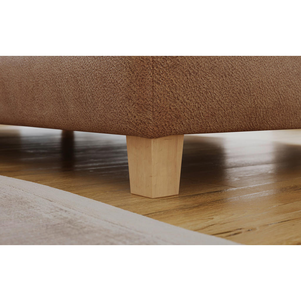 Thumbnail - Ecksofa Bonanza Cognac Microfaser B/H/T: ca. 317x96x227 cm