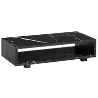 Couchtisch schwarz Marmor Optik B/H/T: ca. 100x25x50 cm Couchtisch - schwarz (100,00/25,00/50,00cm) - Wohnling